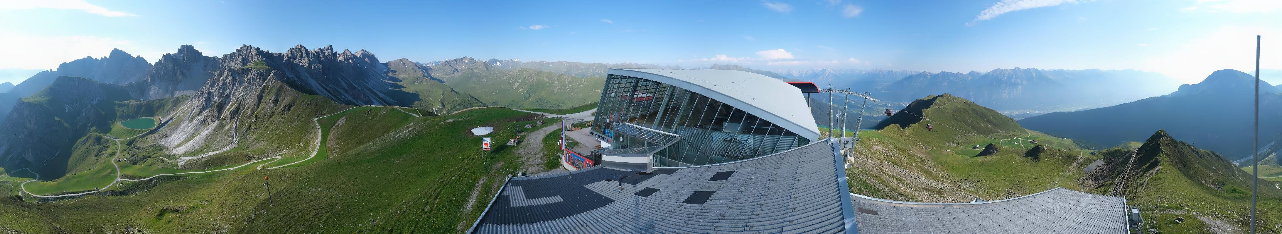Archiv Foto Webcam Axamer Lizum: Bergstation Olympiabahn