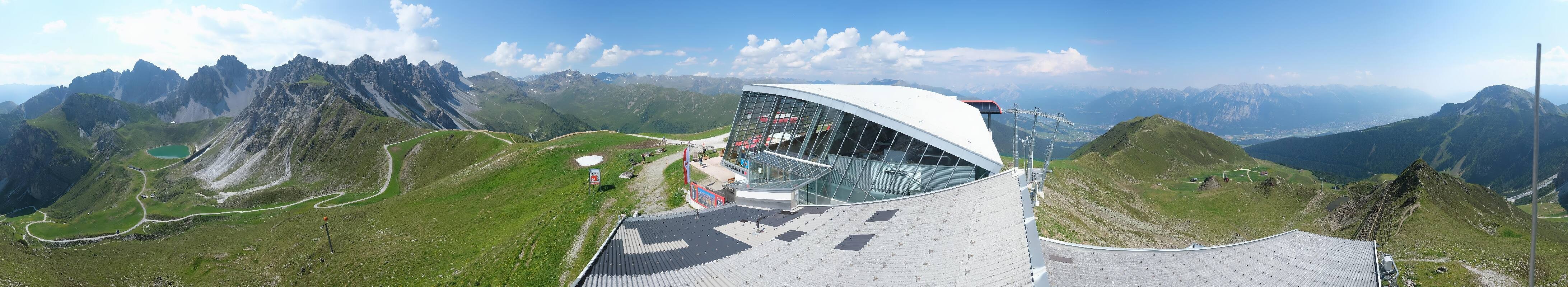 Archiv Foto Webcam Axamer Lizum: Bergstation Olympiabahn