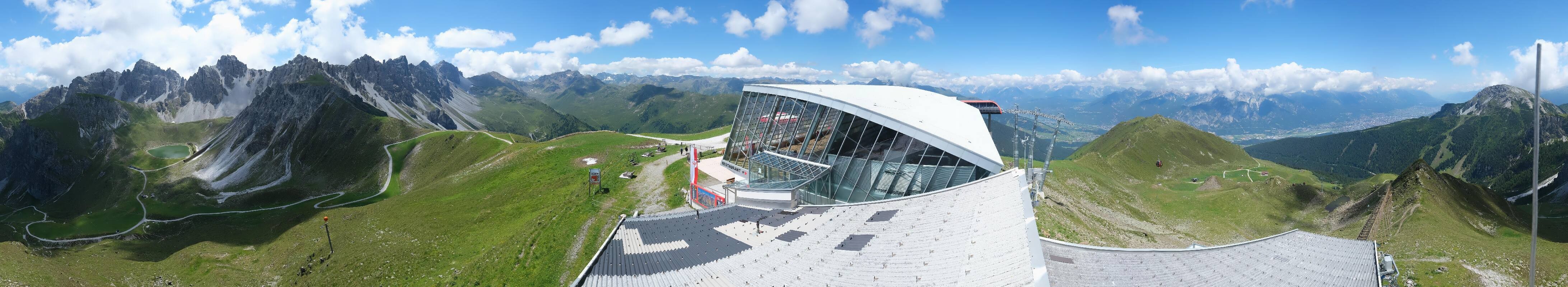 Archiv Foto Webcam Axamer Lizum: Bergstation Olympiabahn
