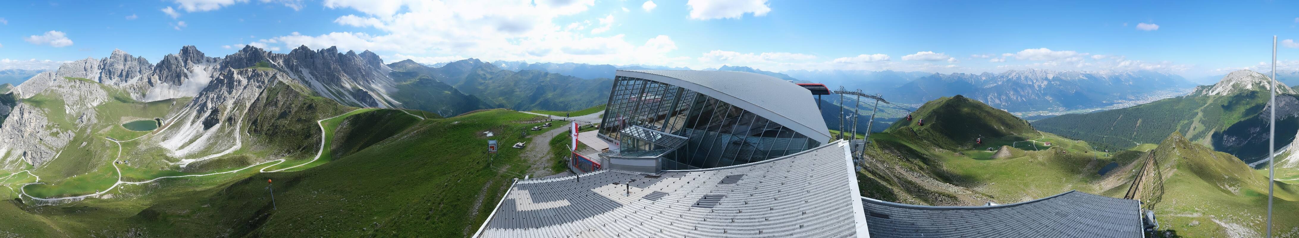 Archiv Foto Webcam Axamer Lizum: Bergstation Olympiabahn