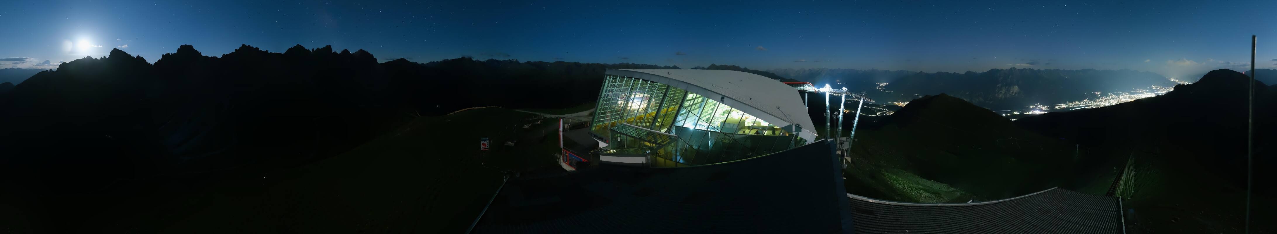 Archiv Foto Webcam Axamer Lizum: Bergstation Olympiabahn