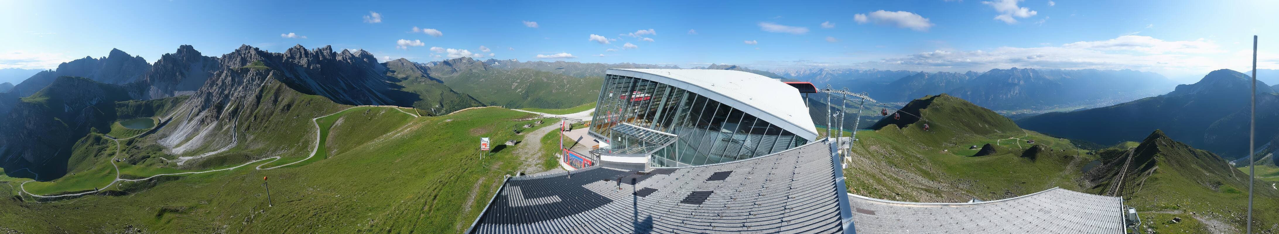 Archiv Foto Webcam Axamer Lizum: Bergstation Olympiabahn