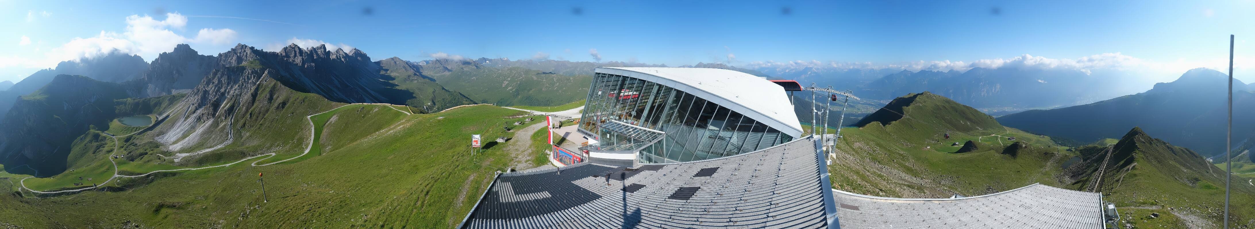 Archiv Foto Webcam Axamer Lizum: Bergstation Olympiabahn