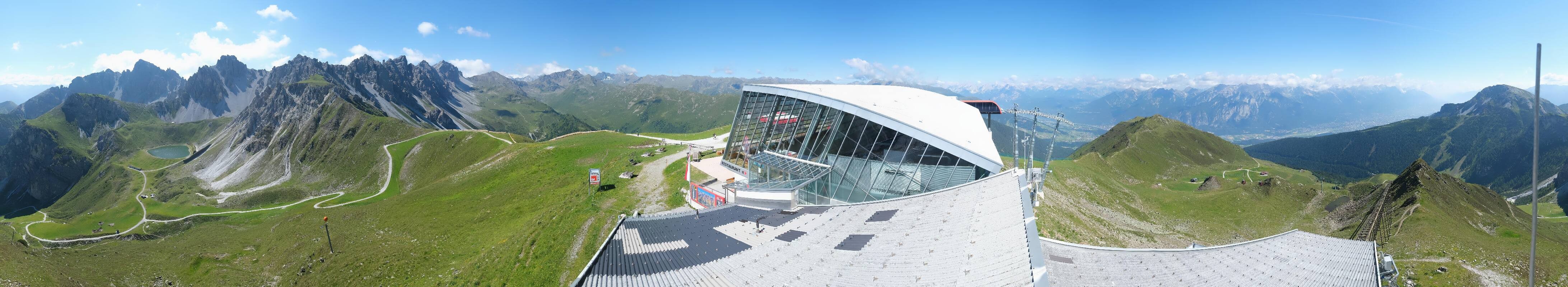 Archiv Foto Webcam Axamer Lizum: Bergstation Olympiabahn