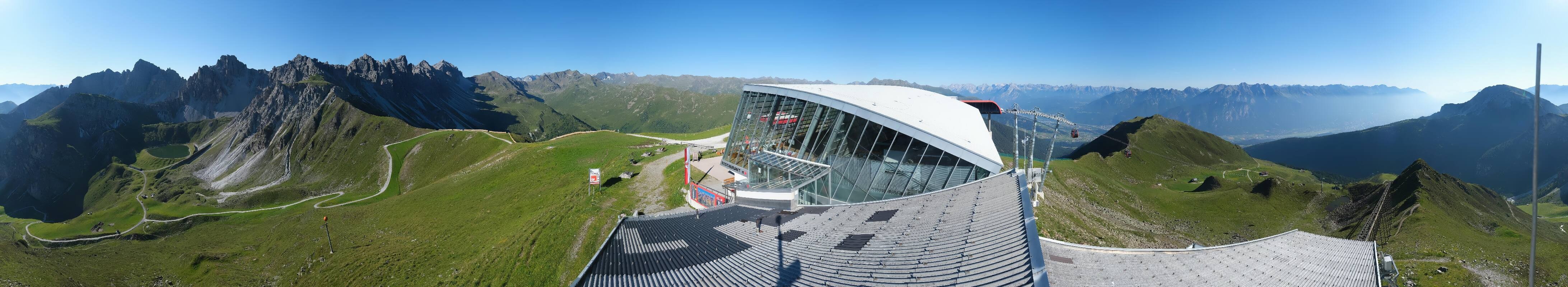 Archiv Foto Webcam Axamer Lizum: Bergstation Olympiabahn