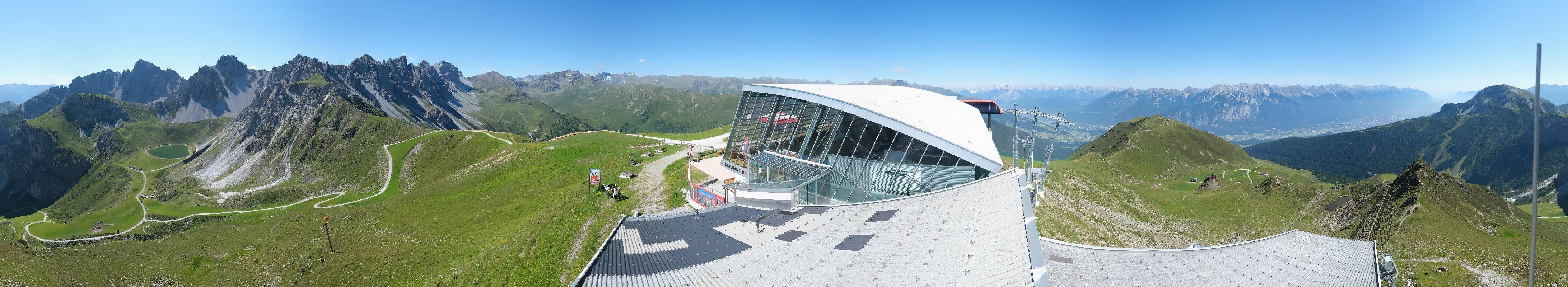 Archiv Foto Webcam Axamer Lizum: Bergstation Olympiabahn