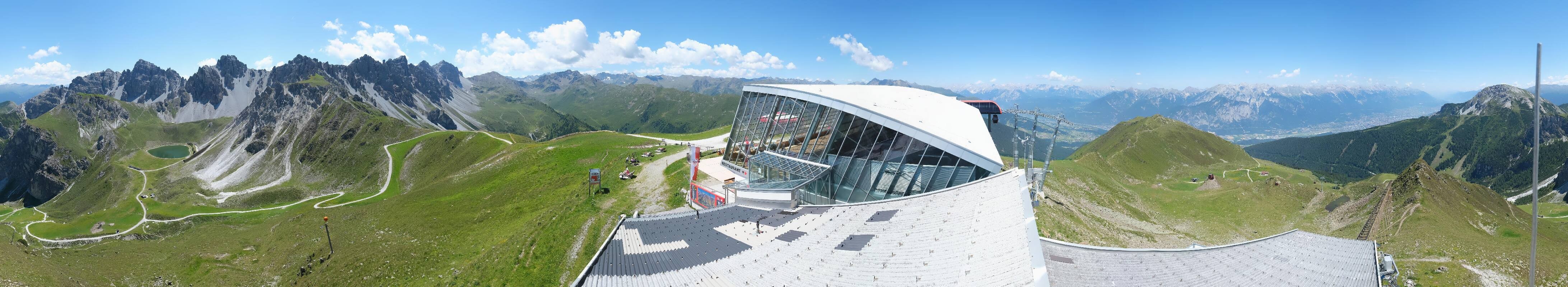 Archiv Foto Webcam Axamer Lizum: Bergstation Olympiabahn