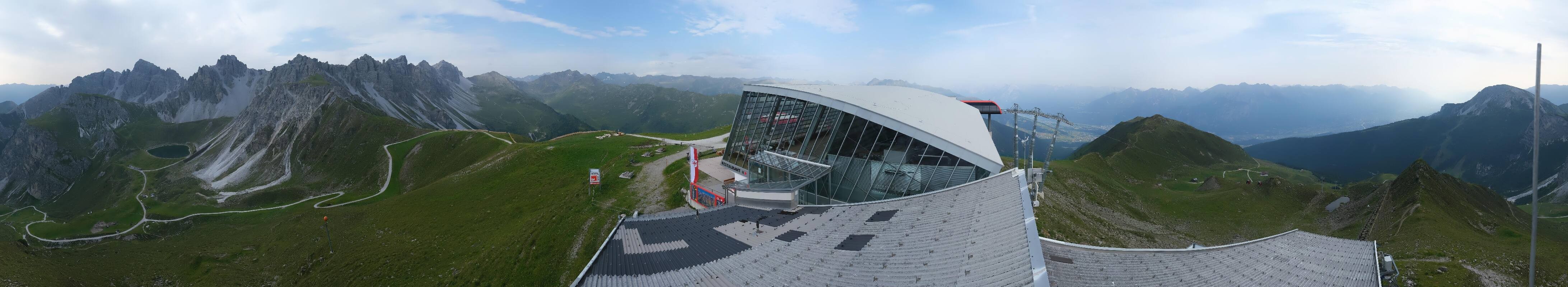 Archiv Foto Webcam Axamer Lizum: Bergstation Olympiabahn