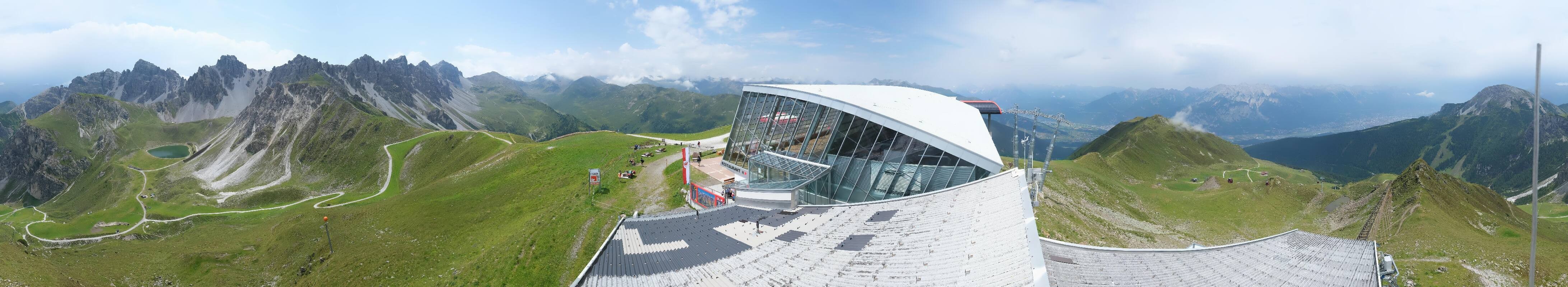 Archiv Foto Webcam Axamer Lizum: Bergstation Olympiabahn