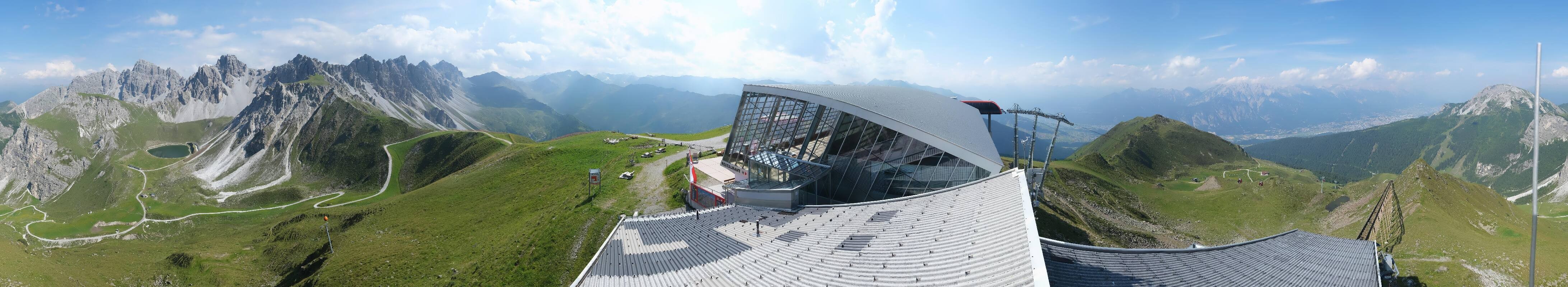 Archiv Foto Webcam Axamer Lizum: Bergstation Olympiabahn