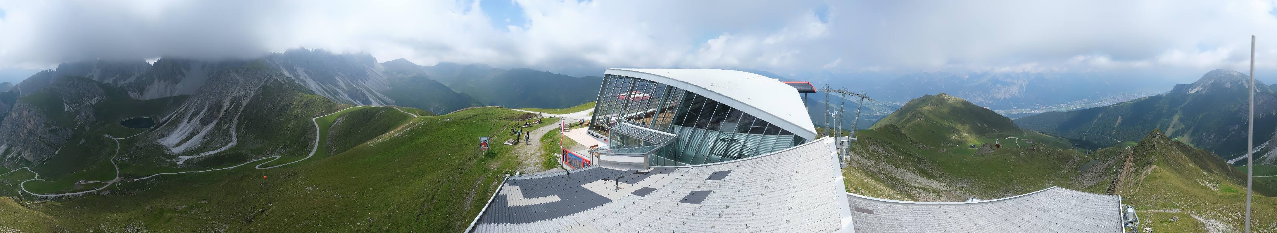 Archiv Foto Webcam Axamer Lizum: Bergstation Olympiabahn