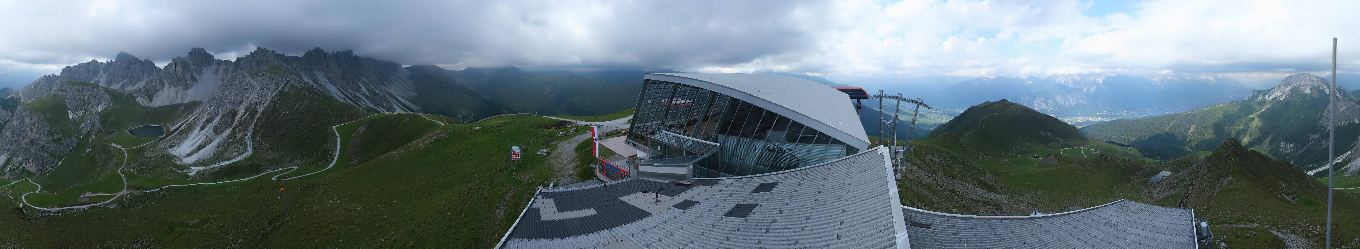Archiv Foto Webcam Axamer Lizum: Bergstation Olympiabahn