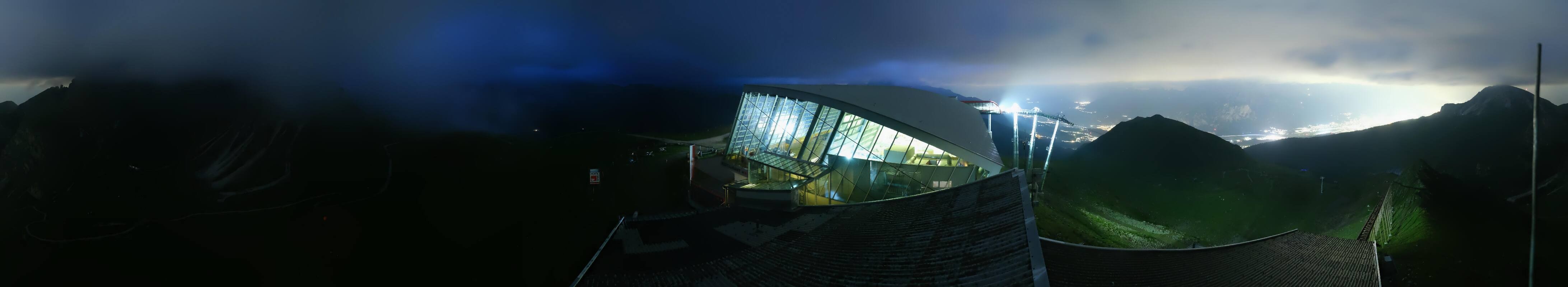 Archiv Foto Webcam Axamer Lizum: Bergstation Olympiabahn