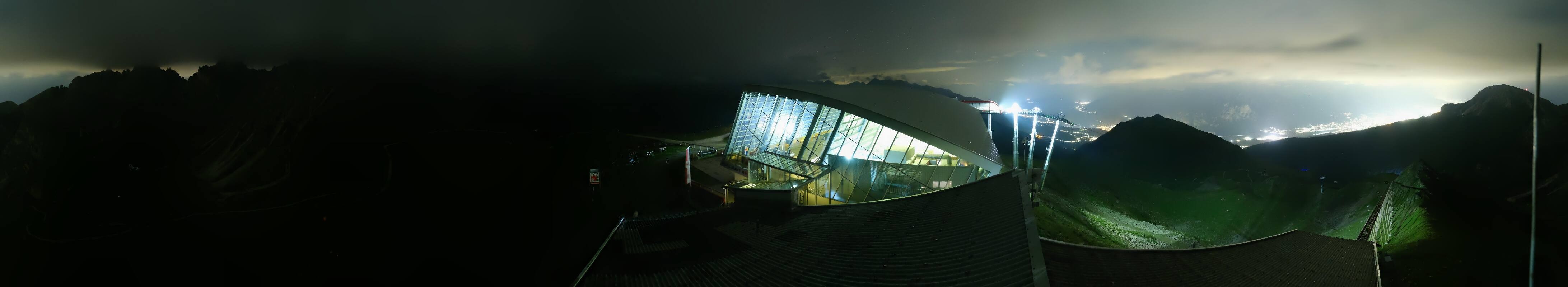 Archived image Webcam Axamer Lizum: Top station Olympia funicular