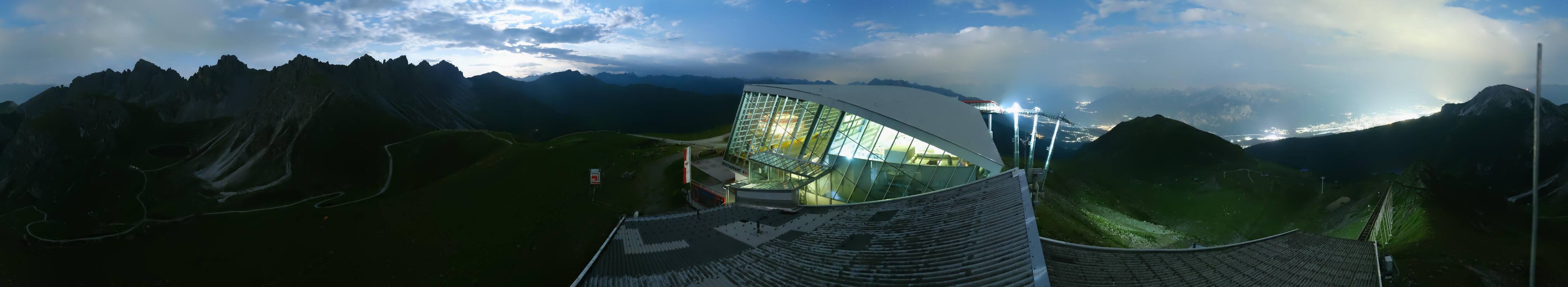 Archiv Foto Webcam Axamer Lizum: Bergstation Olympiabahn