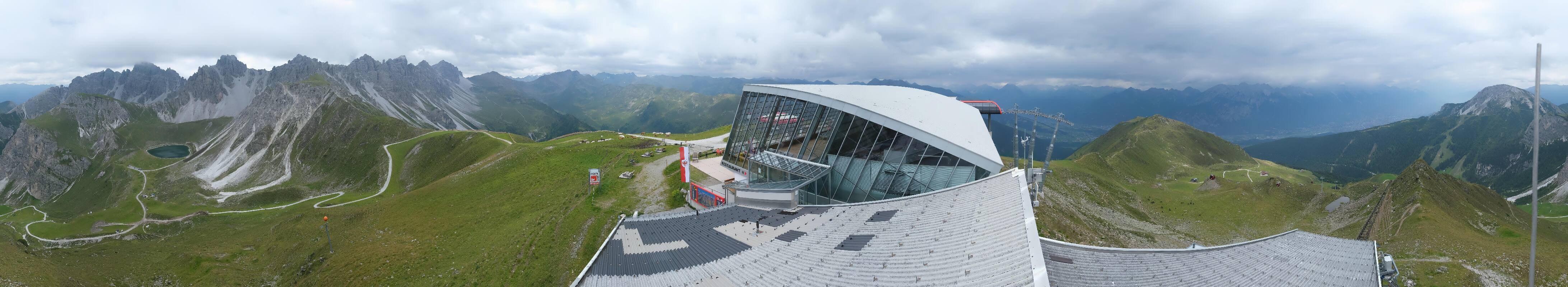 Archiv Foto Webcam Axamer Lizum: Bergstation Olympiabahn