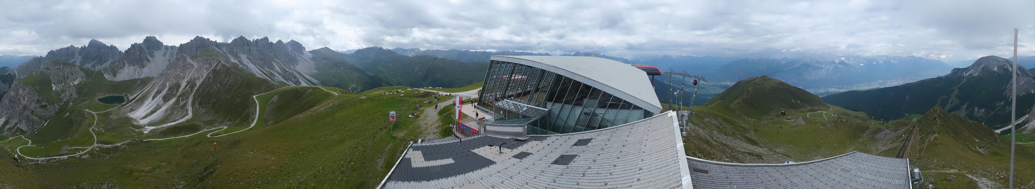Archiv Foto Webcam Axamer Lizum: Bergstation Olympiabahn