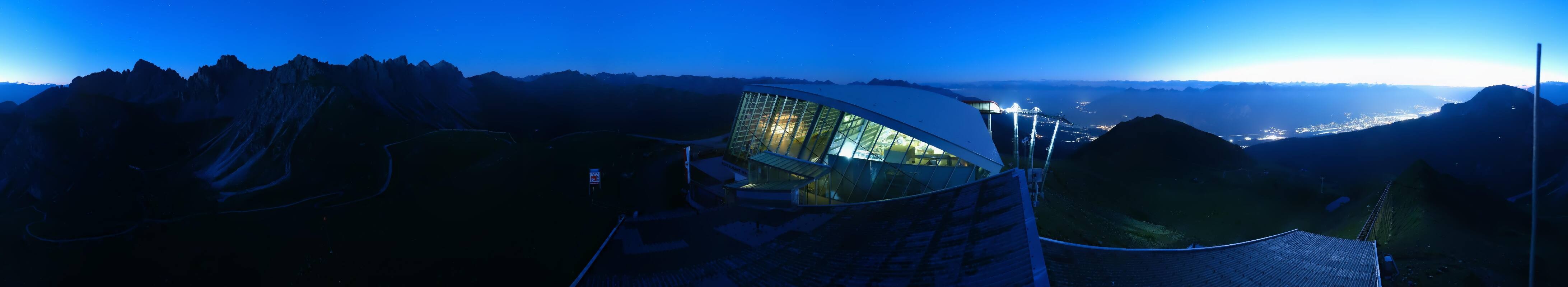 Archiv Foto Webcam Axamer Lizum: Bergstation Olympiabahn