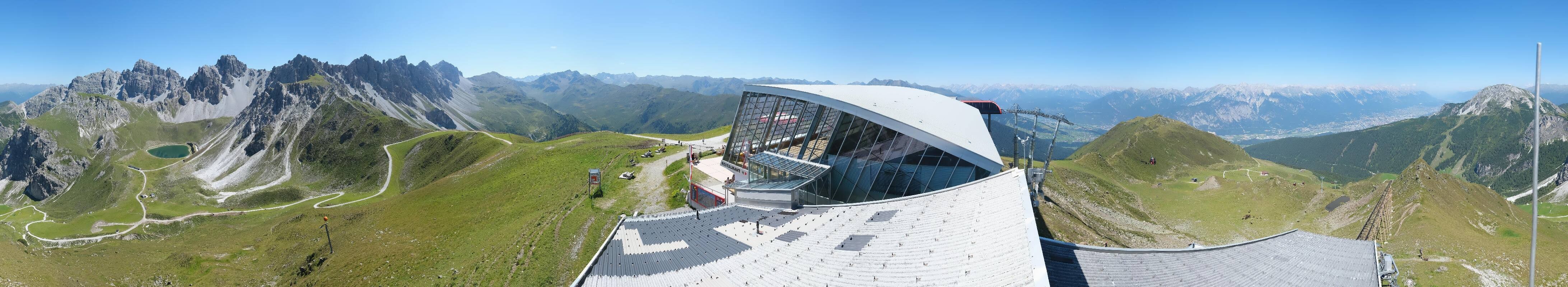 Archiv Foto Webcam Axamer Lizum: Bergstation Olympiabahn