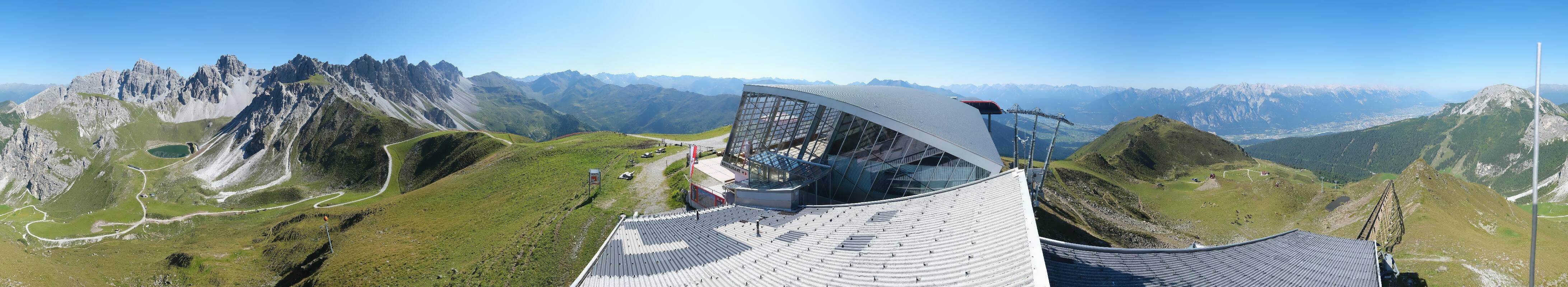 Archiv Foto Webcam Axamer Lizum: Bergstation Olympiabahn