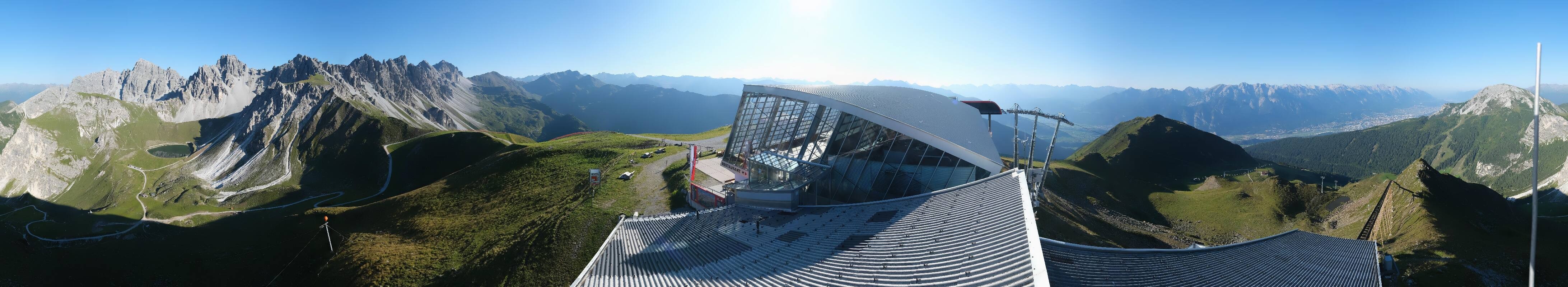 Archiv Foto Webcam Axamer Lizum: Bergstation Olympiabahn