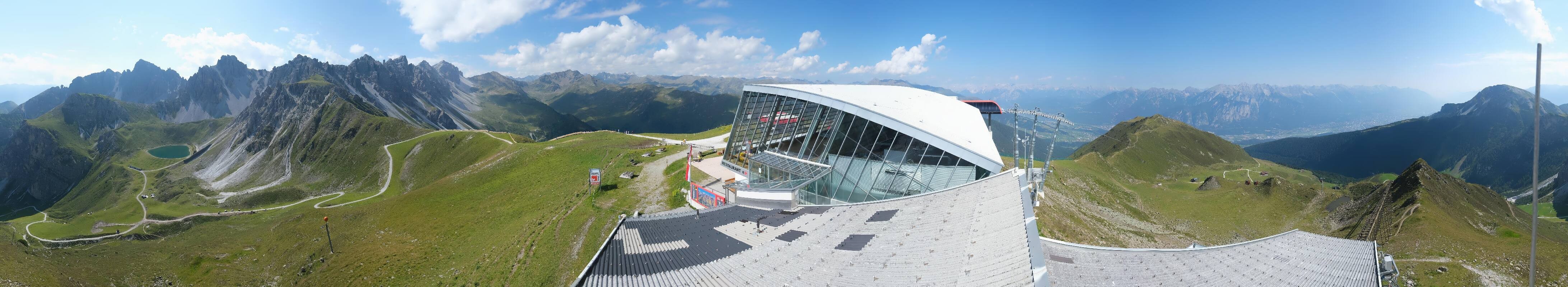 Archiv Foto Webcam Axamer Lizum: Bergstation Olympiabahn