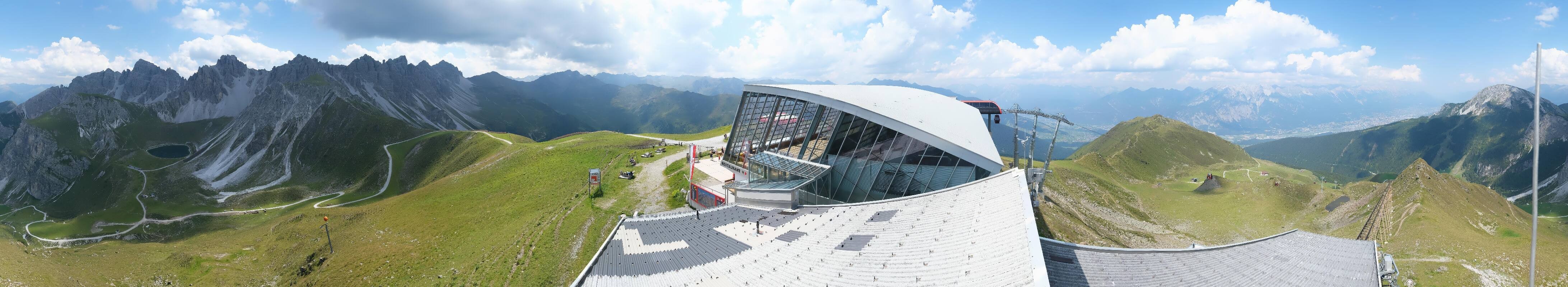 Archiv Foto Webcam Axamer Lizum: Bergstation Olympiabahn
