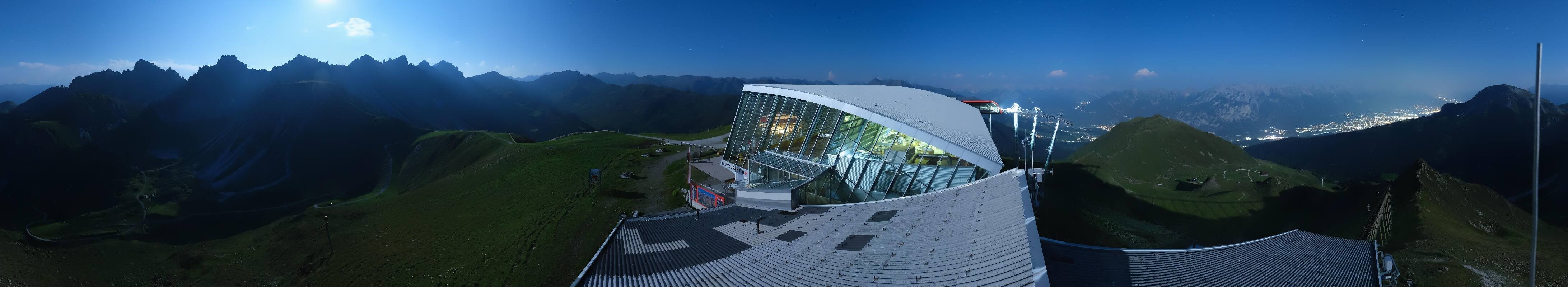 Archiv Foto Webcam Axamer Lizum: Bergstation Olympiabahn