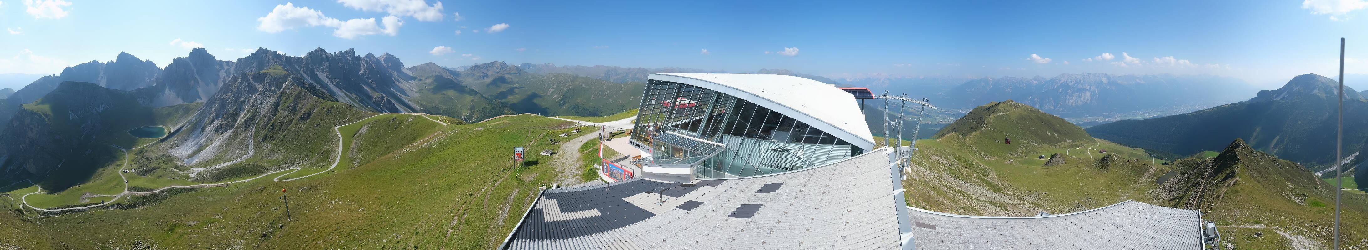 Archiv Foto Webcam Axamer Lizum: Bergstation Olympiabahn