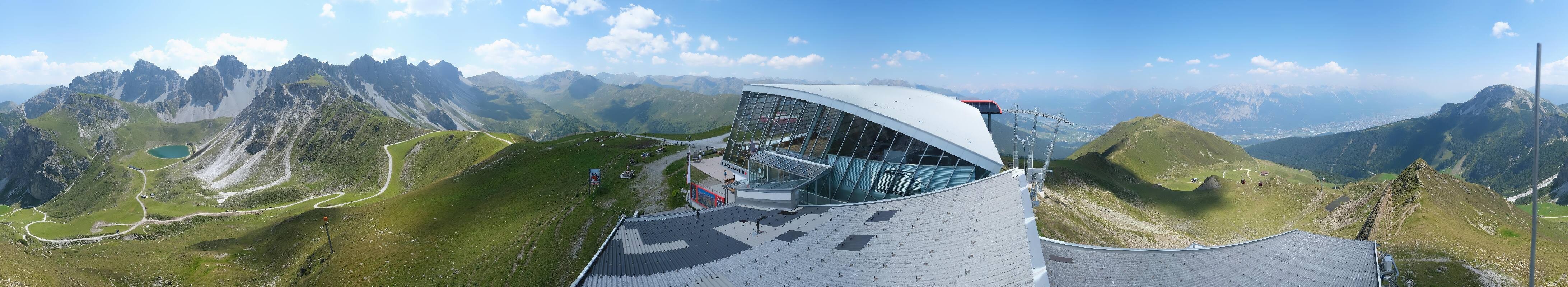 Archiv Foto Webcam Axamer Lizum: Bergstation Olympiabahn
