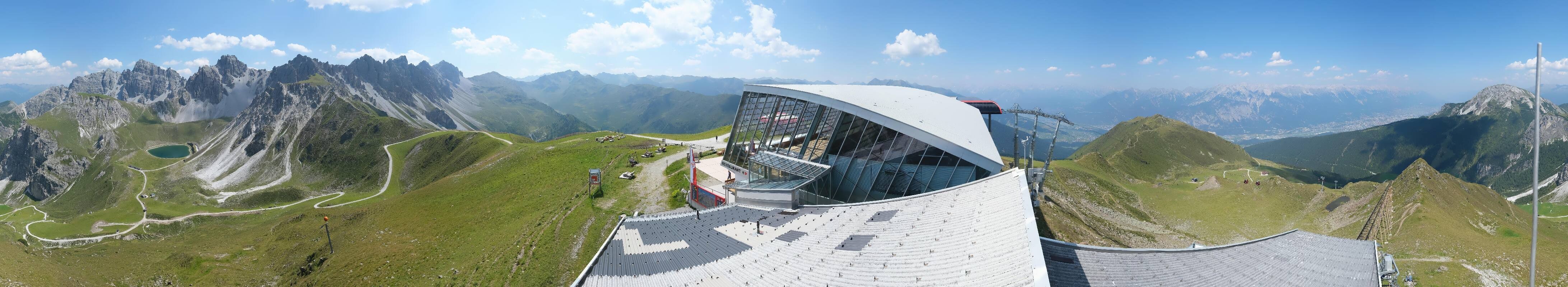 Archiv Foto Webcam Axamer Lizum: Bergstation Olympiabahn