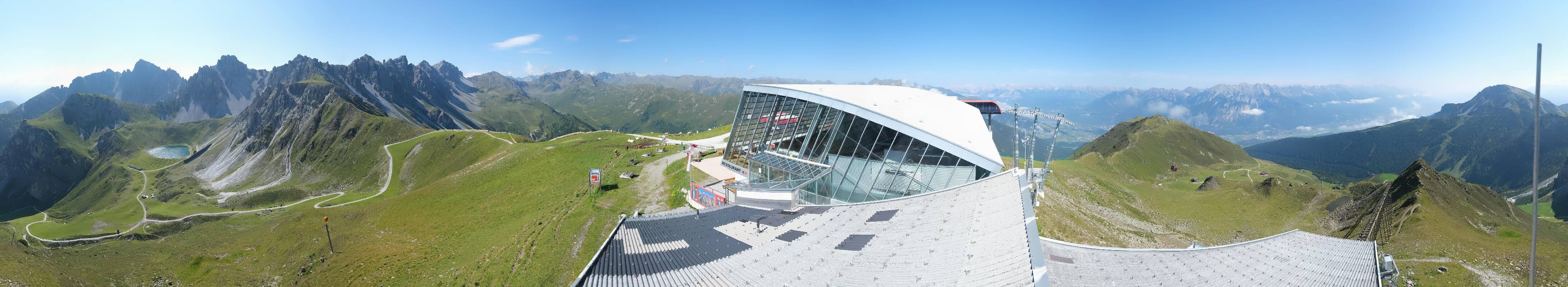 Archiv Foto Webcam Axamer Lizum: Bergstation Olympiabahn
