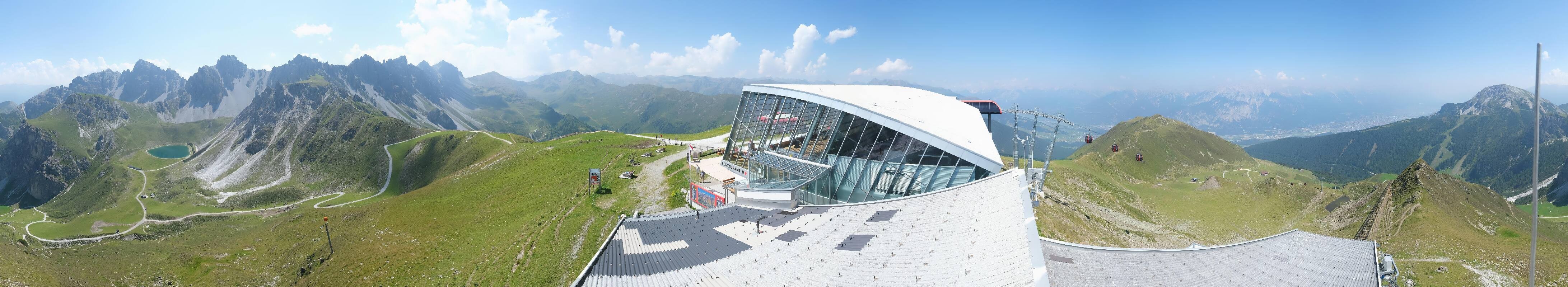 Archiv Foto Webcam Axamer Lizum: Bergstation Olympiabahn