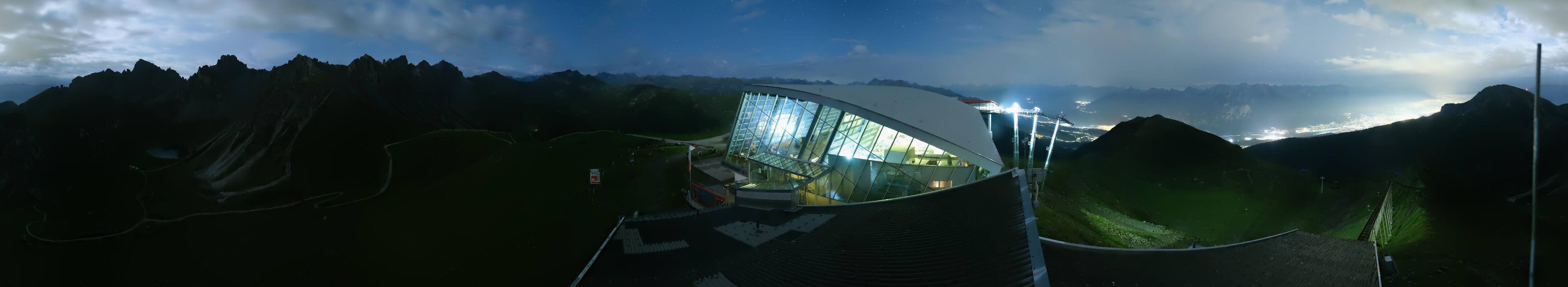 Archiv Foto Webcam Axamer Lizum: Bergstation Olympiabahn