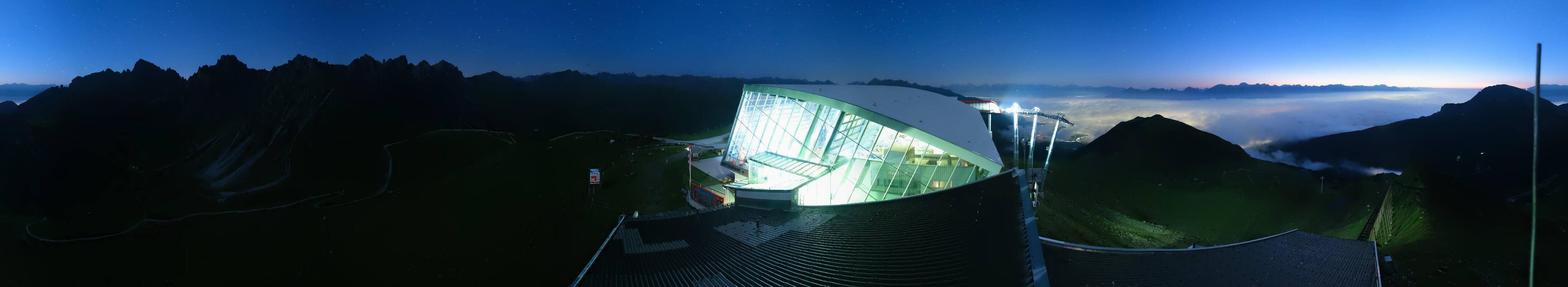 Archiv Foto Webcam Axamer Lizum: Bergstation Olympiabahn