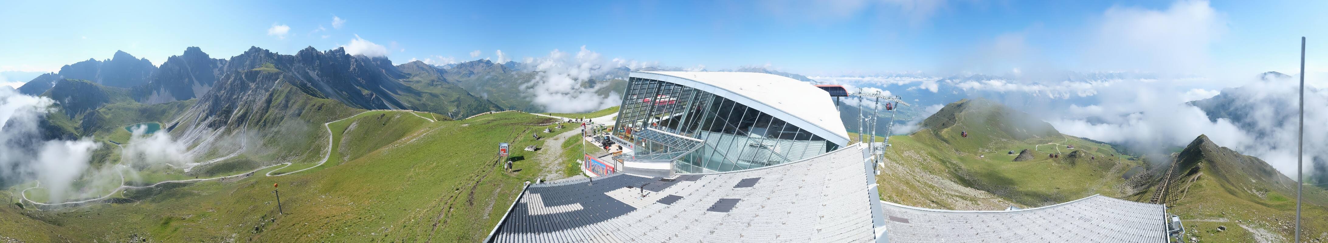 Archiv Foto Webcam Axamer Lizum: Bergstation Olympiabahn