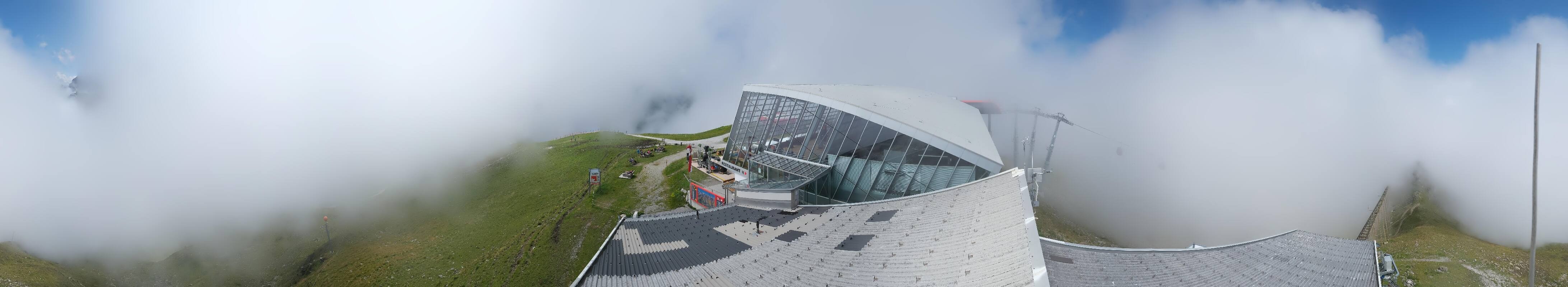 Archiv Foto Webcam Axamer Lizum: Bergstation Olympiabahn
