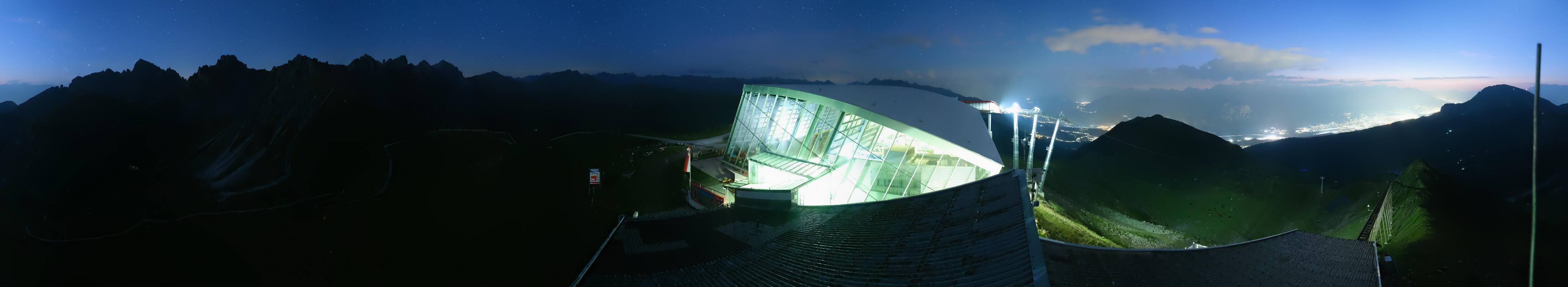 Archiv Foto Webcam Axamer Lizum: Bergstation Olympiabahn