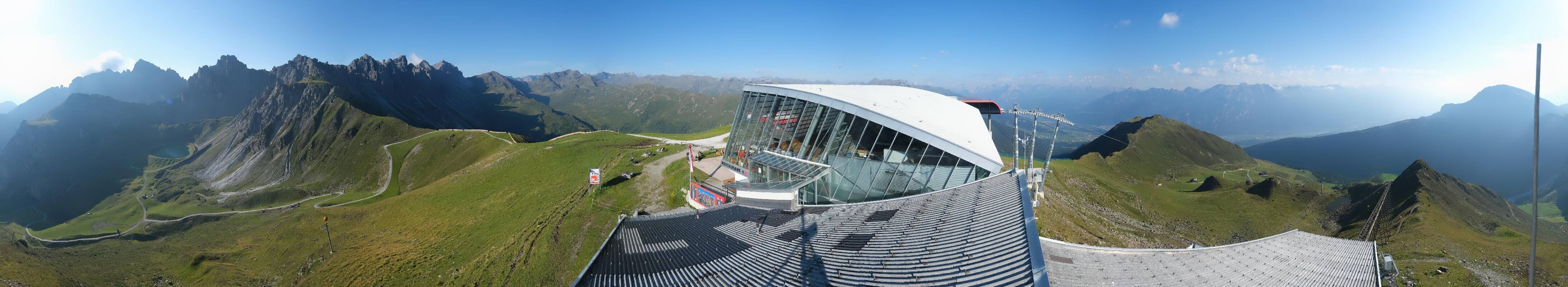 Archiv Foto Webcam Axamer Lizum: Bergstation Olympiabahn