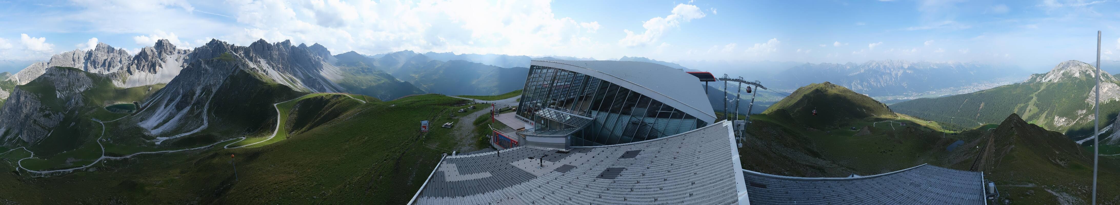Archiv Foto Webcam Axamer Lizum: Bergstation Olympiabahn