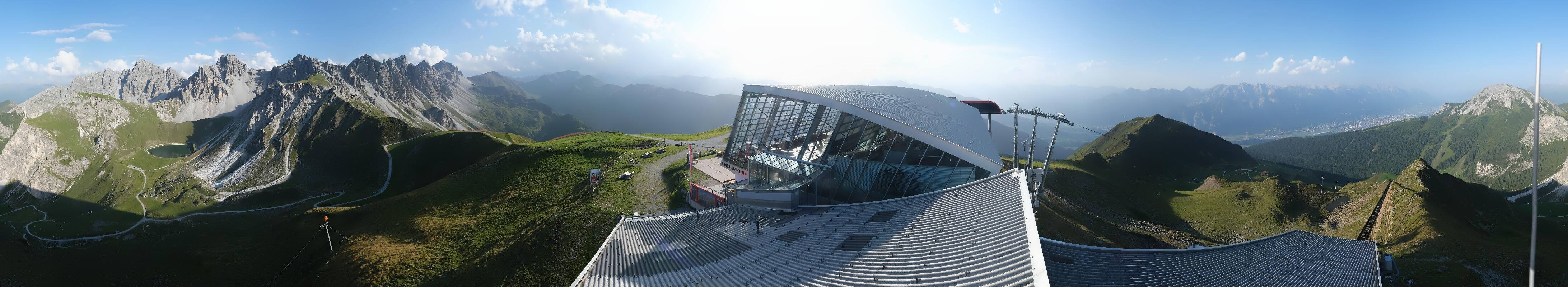 Archiv Foto Webcam Axamer Lizum: Bergstation Olympiabahn