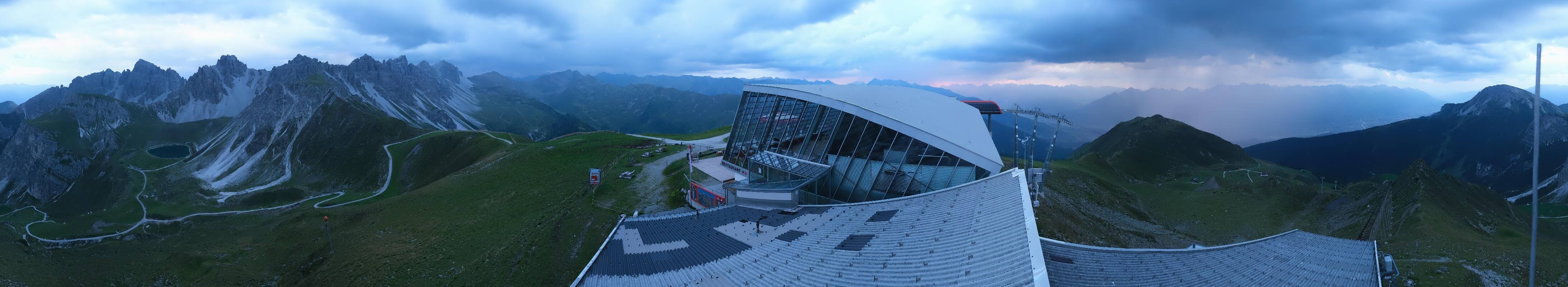 Archiv Foto Webcam Axamer Lizum: Bergstation Olympiabahn