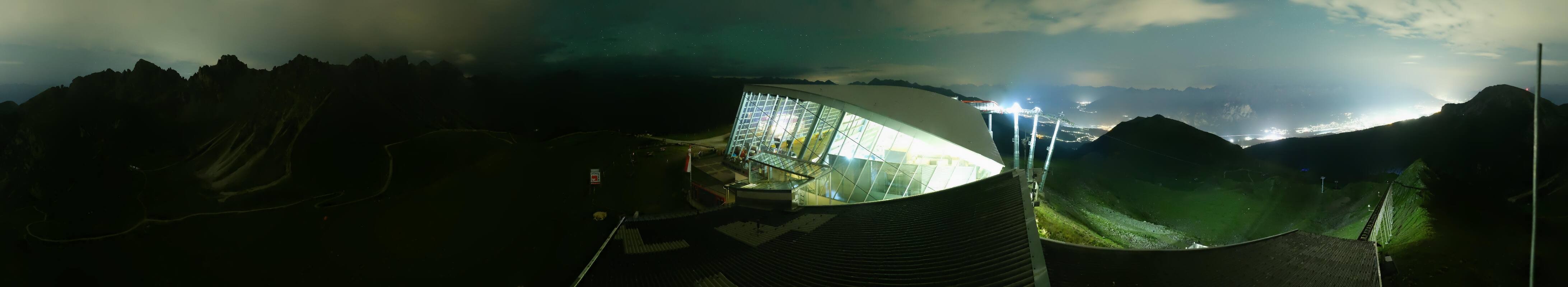 Archived image Webcam Axamer Lizum: Top station Olympia funicular
