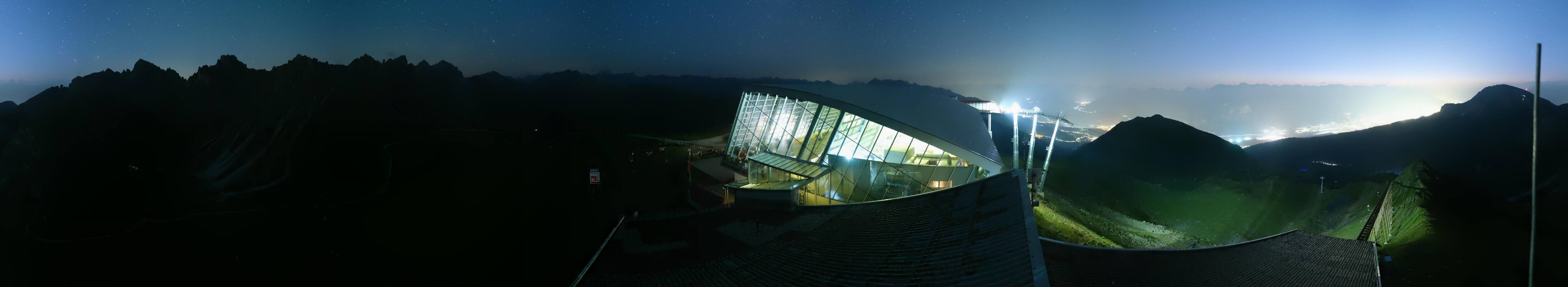 Archiv Foto Webcam Axamer Lizum: Bergstation Olympiabahn