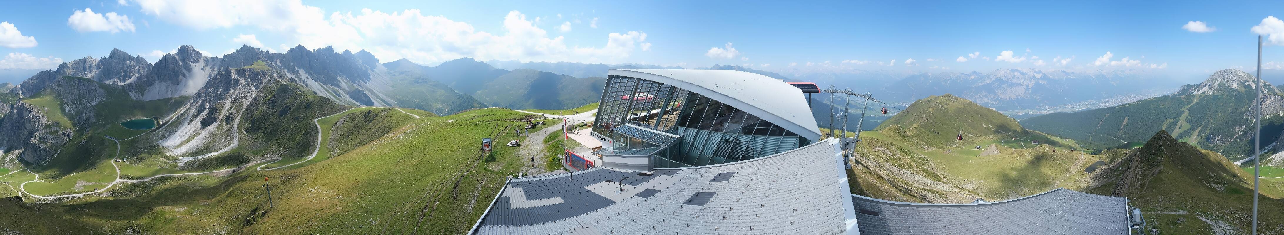 Archiv Foto Webcam Axamer Lizum: Bergstation Olympiabahn
