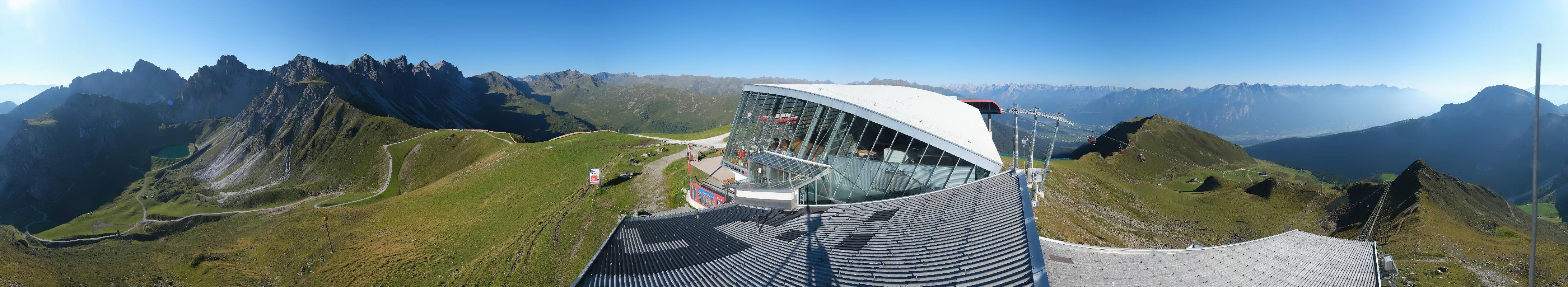 Archiv Foto Webcam Axamer Lizum: Bergstation Olympiabahn