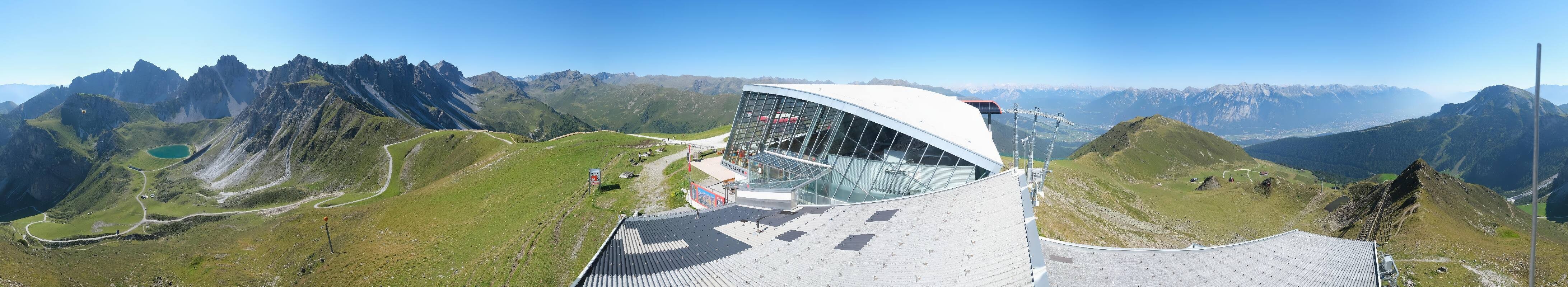 Archiv Foto Webcam Axamer Lizum: Bergstation Olympiabahn