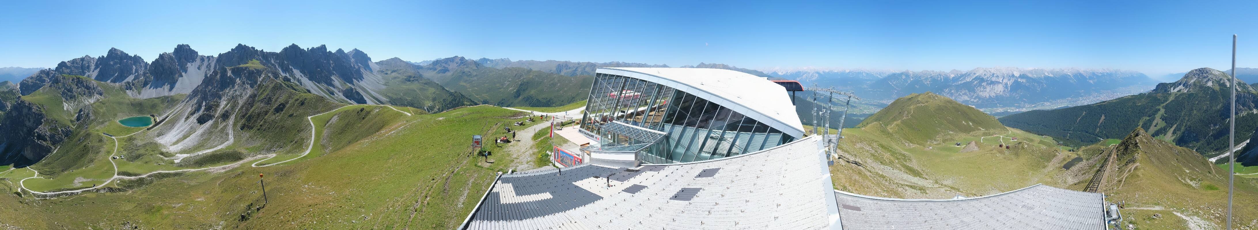 Archiv Foto Webcam Axamer Lizum: Bergstation Olympiabahn
