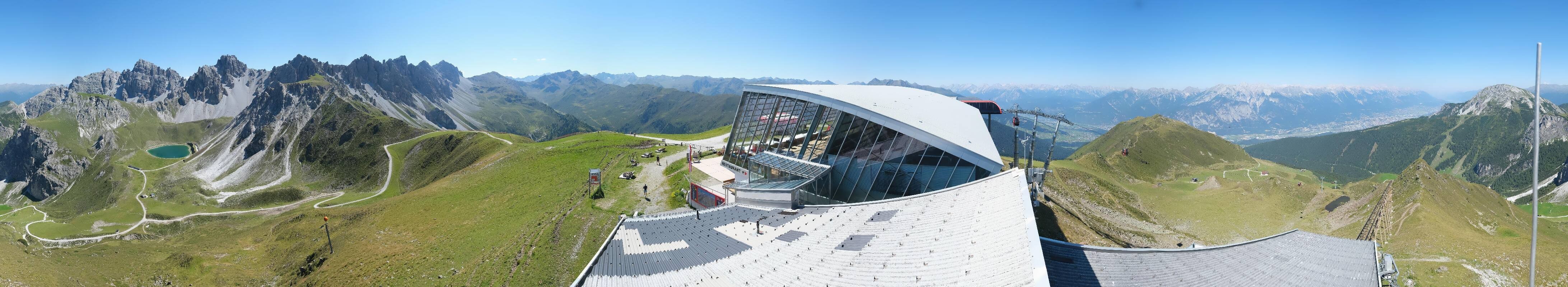Archiv Foto Webcam Axamer Lizum: Bergstation Olympiabahn