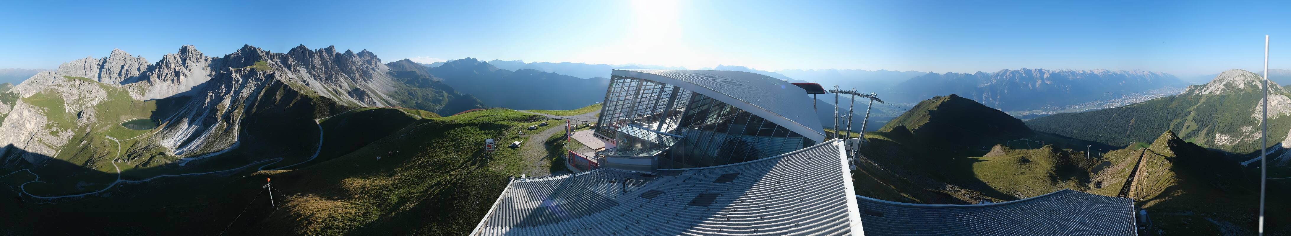 Archiv Foto Webcam Axamer Lizum: Bergstation Olympiabahn